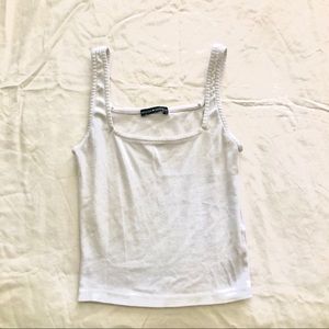 brandy melville white Hannah tank shirt